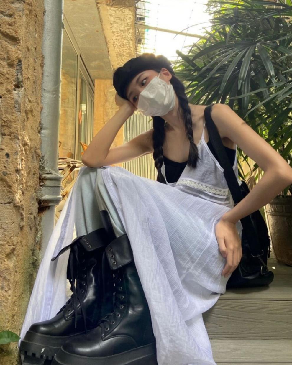 White Voile Cotton Summer Dress