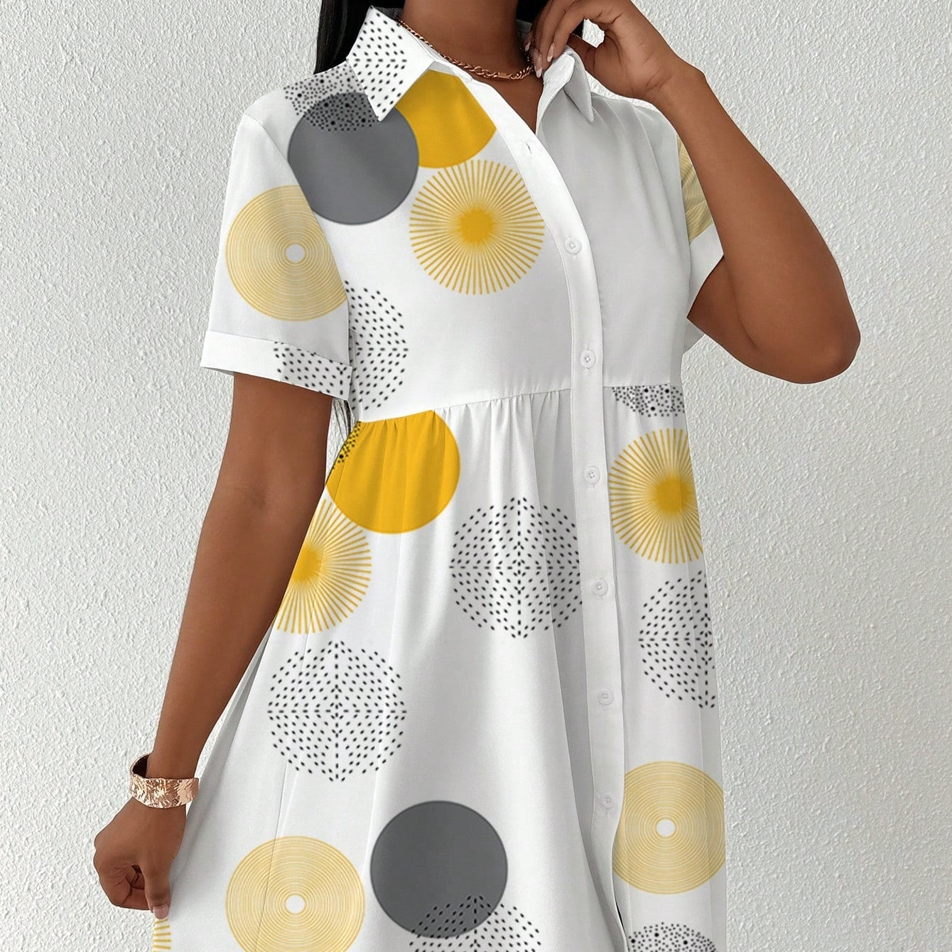 Women's Clasi Button-Front Dress