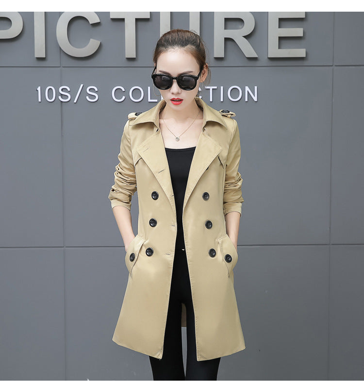 Women's Mid Length Trench Coat