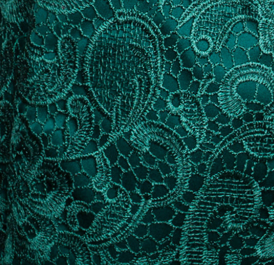 Women's Green Lacy Dinner Dress