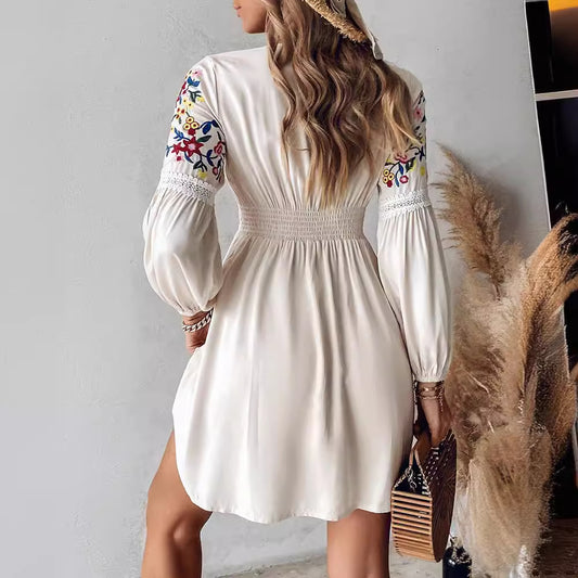 Women's Embroidered Casual Summer Dress
