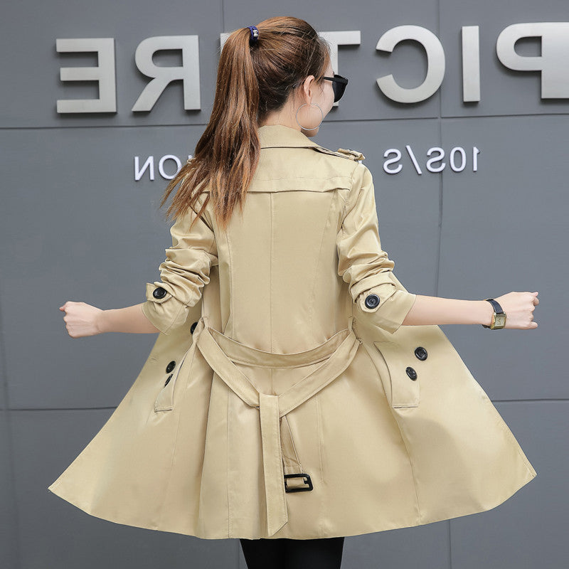 Women's Mid Length Trench Coat
