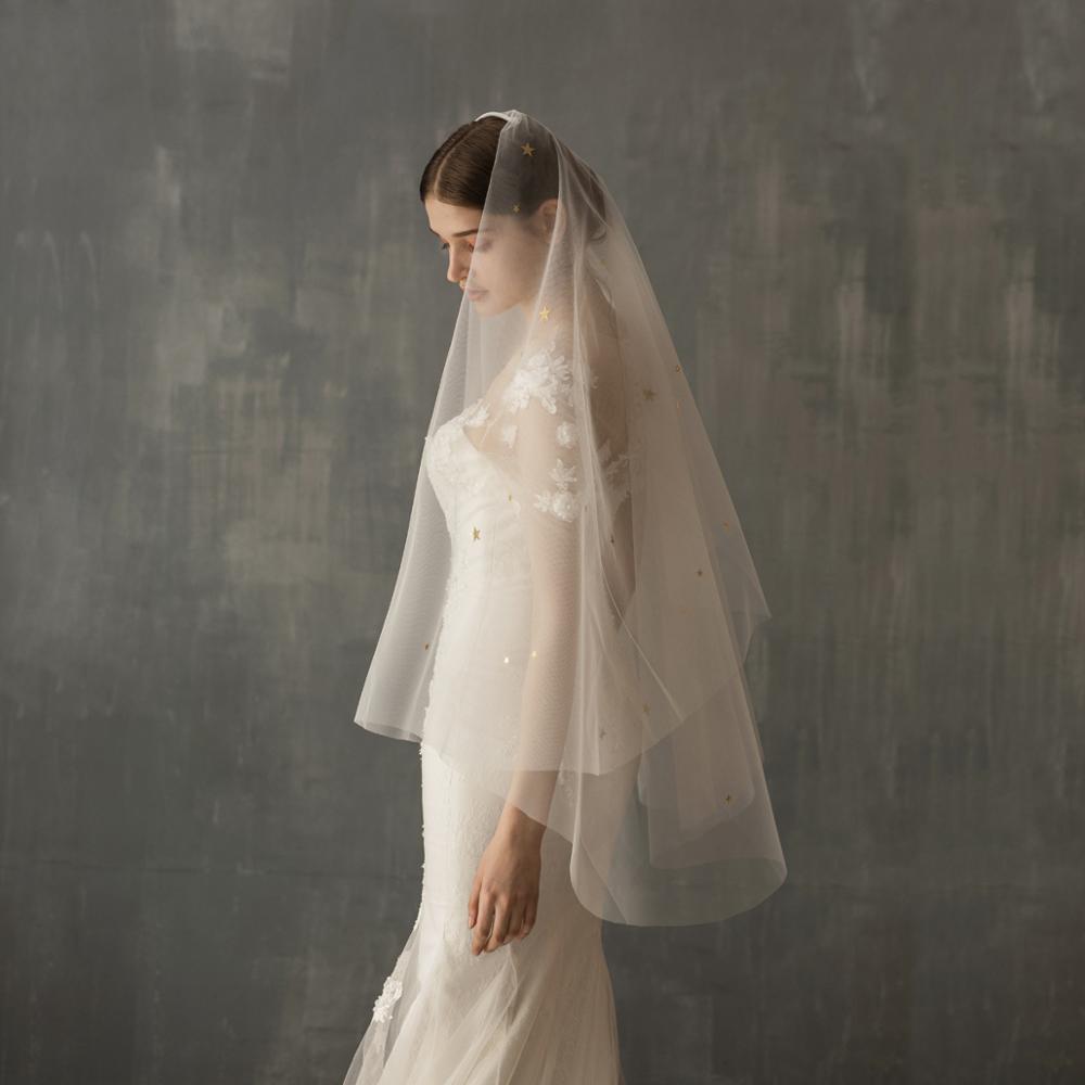 Traditional One Piece Full Wedding Veil
