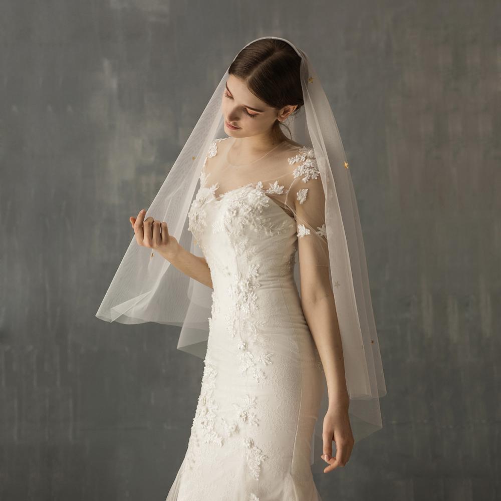 Traditional One Piece Full Wedding Veil