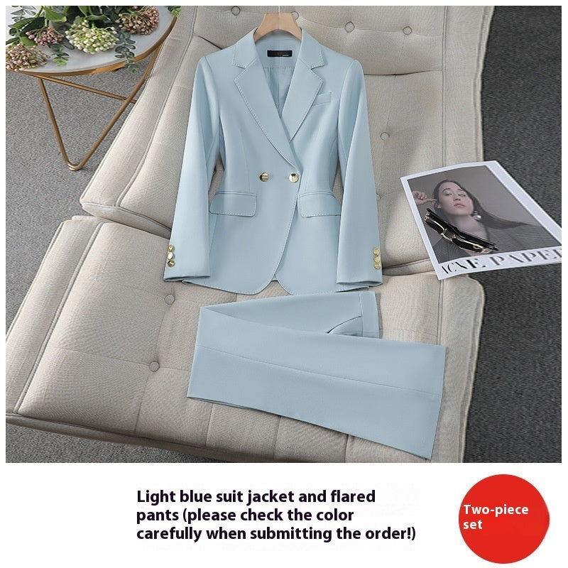 Women's Smart Classic Two Piece Tailored Blazer and Pants