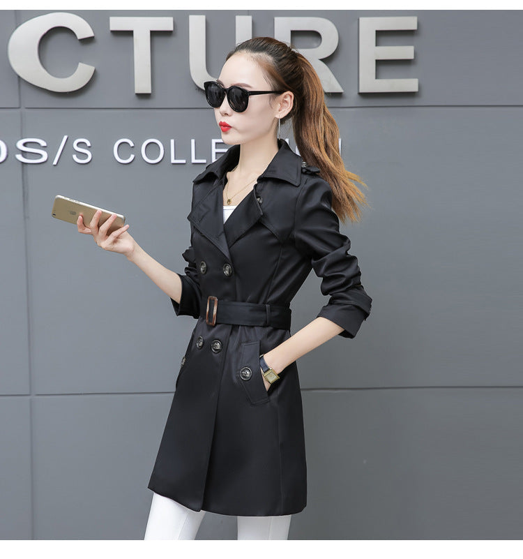 Women's Mid Length Trench Coat