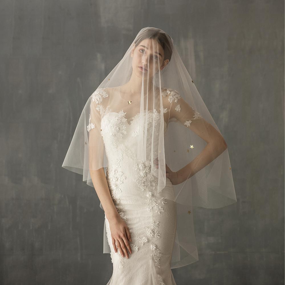 Traditional One Piece Full Wedding Veil