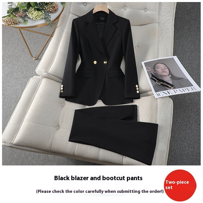 Women's Smart Classic Two Piece Tailored Blazer and Pants