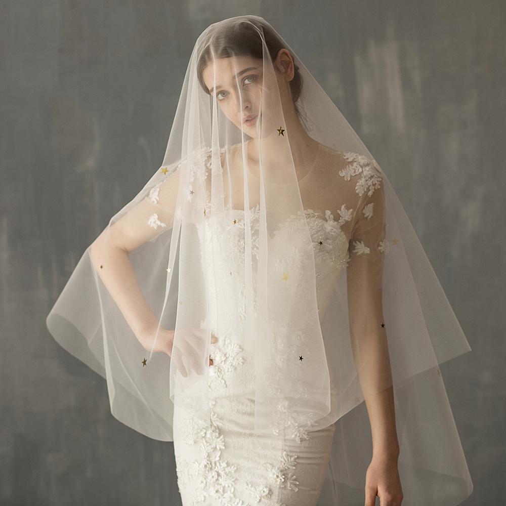 Traditional One Piece Full Wedding Veil