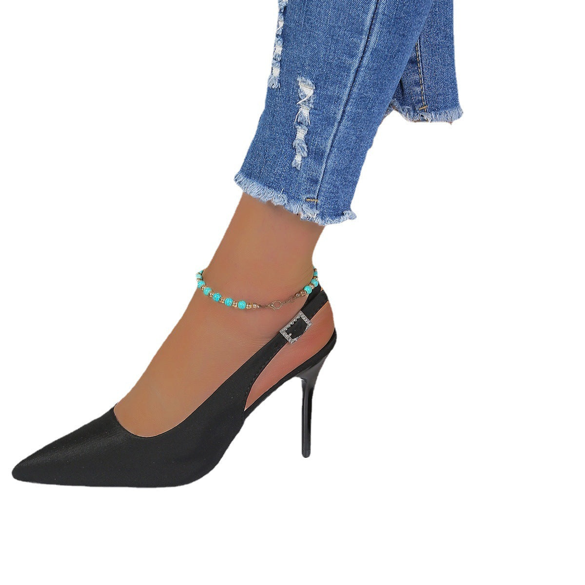 Women's Classic Pointed Toe Sling Back Heels