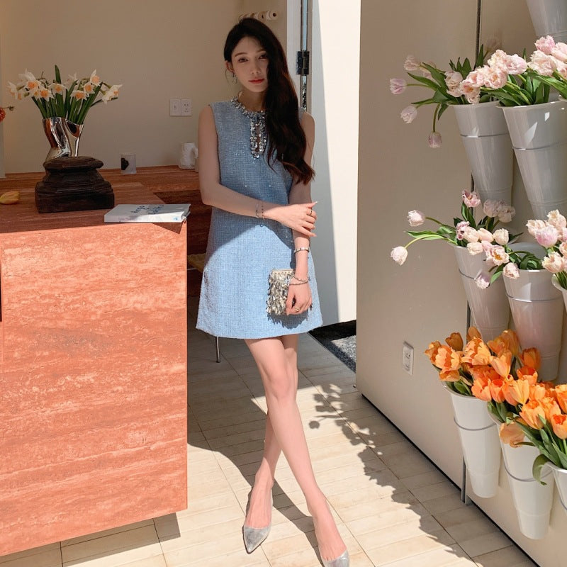 Women's French Sleeveless Dress