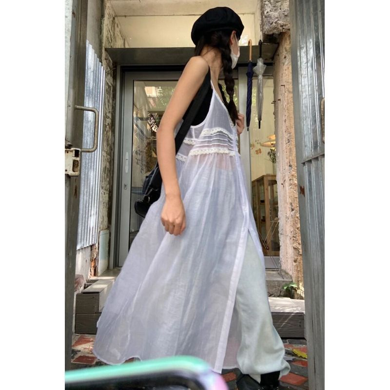 White Voile Cotton Summer Dress