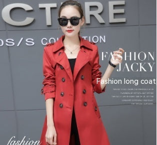 Women's Mid Length Trench Coat