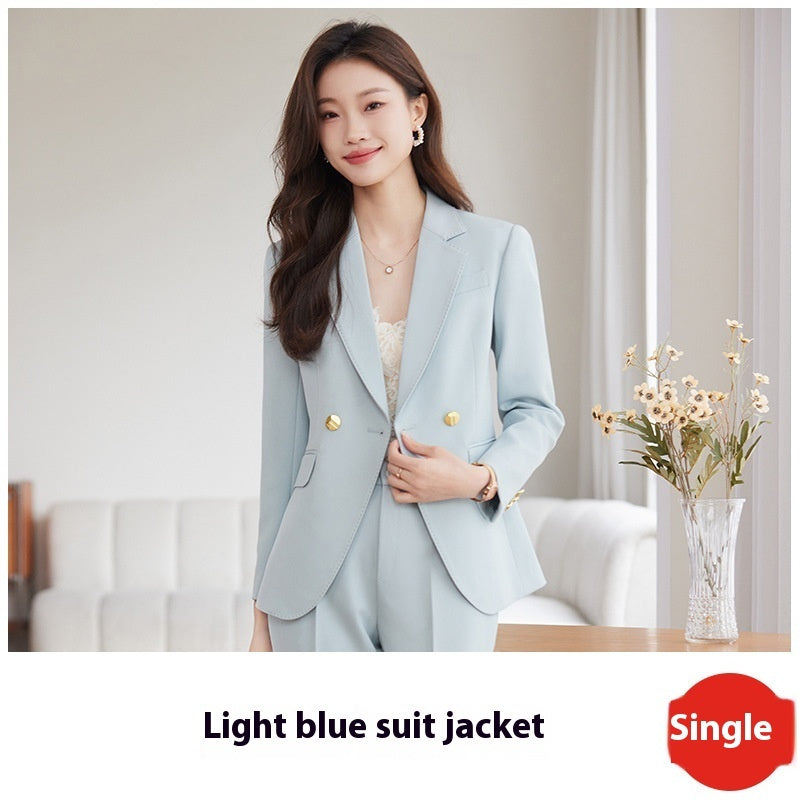 Women's Smart Classic Two Piece Tailored Blazer and Pants