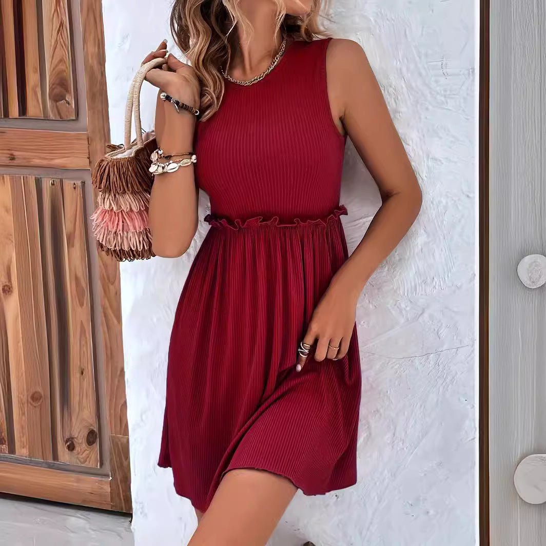 Simple Sleeveless Knitted Dress