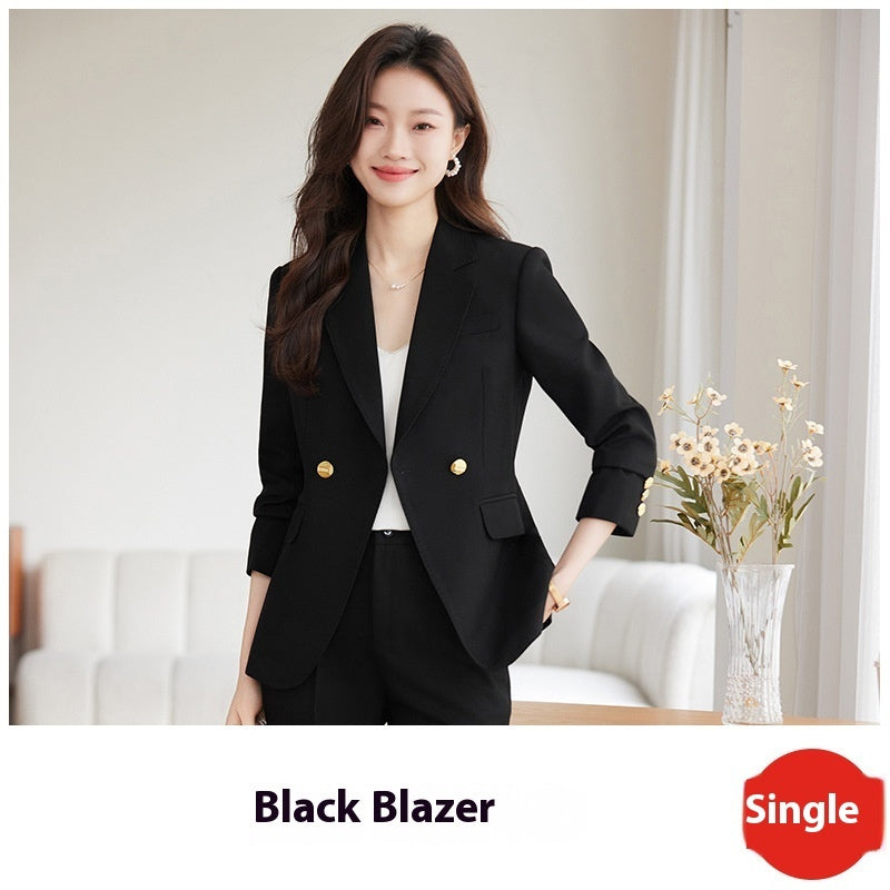 Women's Smart Classic Two Piece Tailored Blazer and Pants