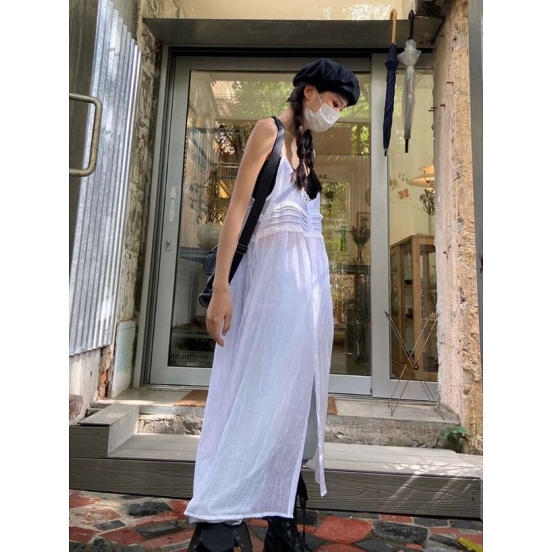 White Voile Cotton Summer Dress