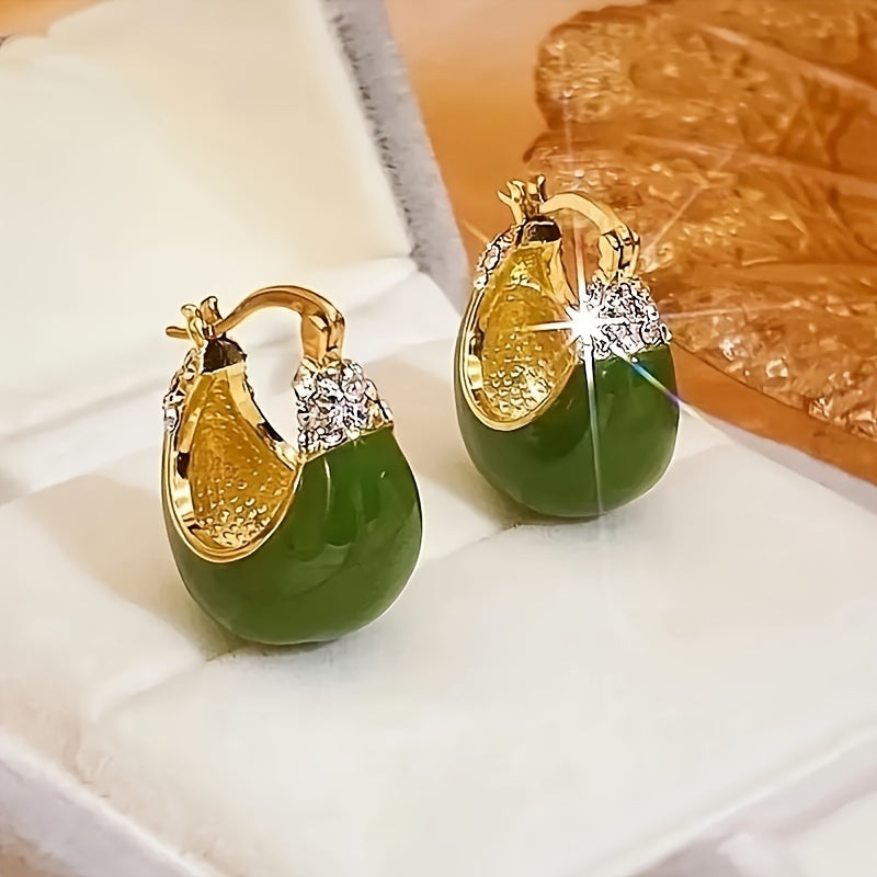 Retro CZ Earrings Dazzling Elegance for Celebrations
