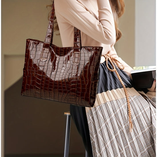 Urban Chic Crocodile Tote Work Life Style